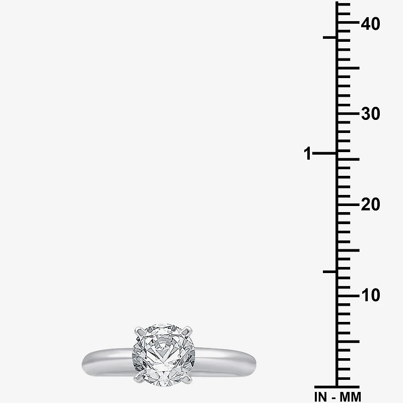 Classic Collection Womens 1 1/4 CT. Natural White Diamond 10K Gold Round Solitaire Engagement Ring