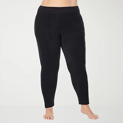 Cuddl Duds Fleecewear Tag Free Thermal Legging Plus