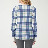 Cuddl Duds Womens Cozy Stretch Crew Neck Long Sleeve Thermal Shirt