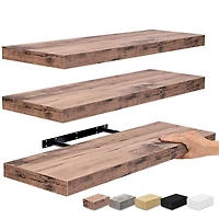 Sorbus 24" Rectangle 3-Shelf with Baskets