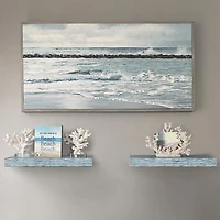 Sorbus 16" Floating 2-Shelf with Baskets