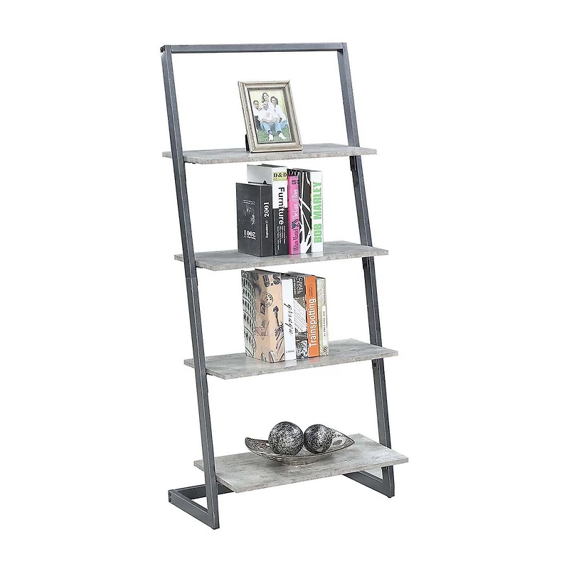 Convenience Concepts Graystone Office And Library Collection 4-Shelf Bookcase