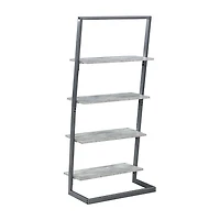Convenience Concepts Graystone Office And Library Collection 4-Shelf Bookcase