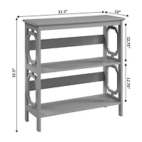 Convenience Concepts Omega Office + Library Collection 3-Shelf Bookcase