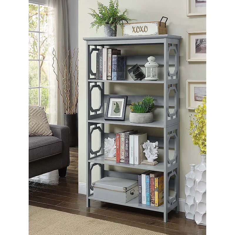 Convenience Concepts Omega Office + Library Collection 5-Shelf Bookcase