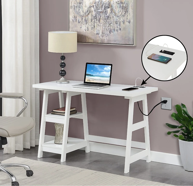 Convenience Concepts Designs2go Office And Library Collection Writing Desk