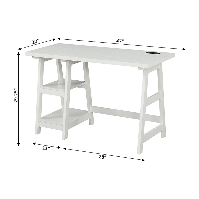 Convenience Concepts Designs2go Office And Library Collection Writing Desk
