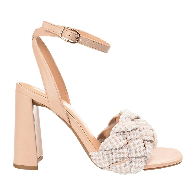 Journee Collection Dua Womens Round Open Toe Block Heel Pumps