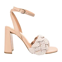 Journee Collection Dua Womens Round Open Toe Block Heel Pumps