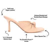 Journee Collection Greer Womens Round Open Toe Stiletto Heel Pumps