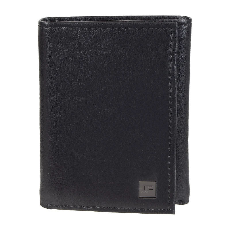 J. Ferrar Mens Extra Capacity Rfid Blocking Trifold Wallet