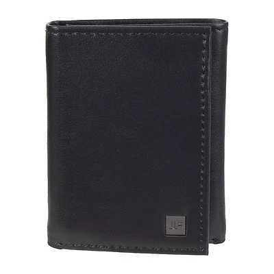 J. Ferrar Mens Extra Capacity Rfid Blocking Trifold Wallet
