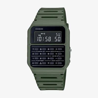 Casio Mens Multi-Function Digital Green Strap Watch Ca53wf-3bos