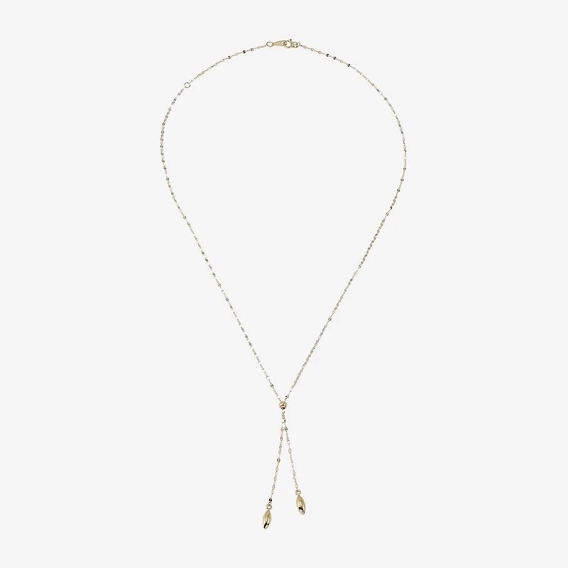 Gold Addiction Womens 14K Gold 18 Inch Y Necklace