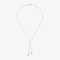 Gold Addiction Womens 14K Gold 18 Inch Y Necklace