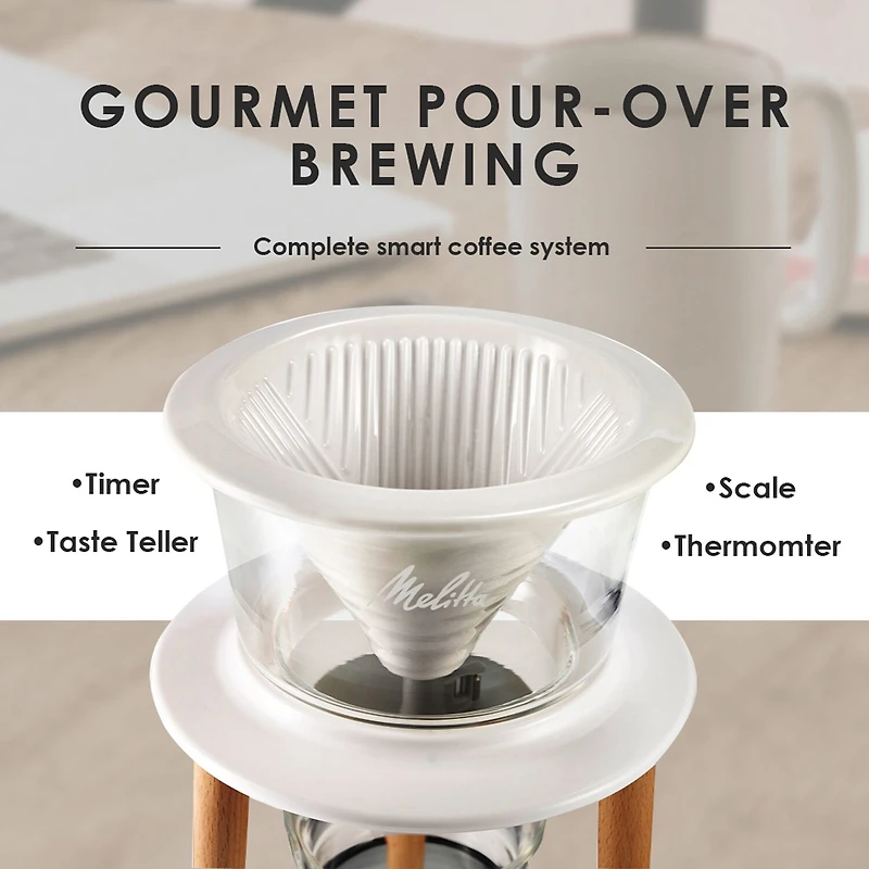 Melitta Smart Pour-Over 2-Cup Pour Over Coffee Maker