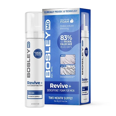 BosleyMD Mens Revive + Foam Hair Mousse 2.1 oz.