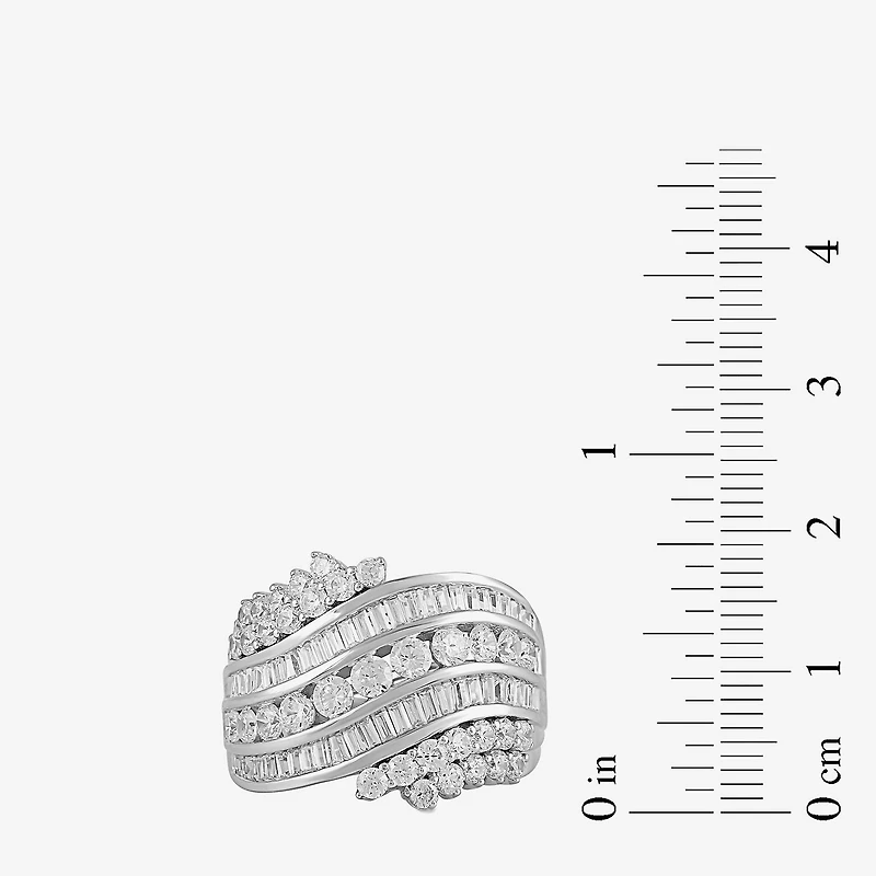 Womens 2 CT. Lab Grown White Diamond 10K Gold Band