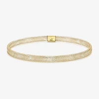 Made in Italy Womens 10K Gold Bangle Bracelet
