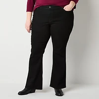 St. John's Bay Secretly Slender Womens Mid Rise Bootcut Jean