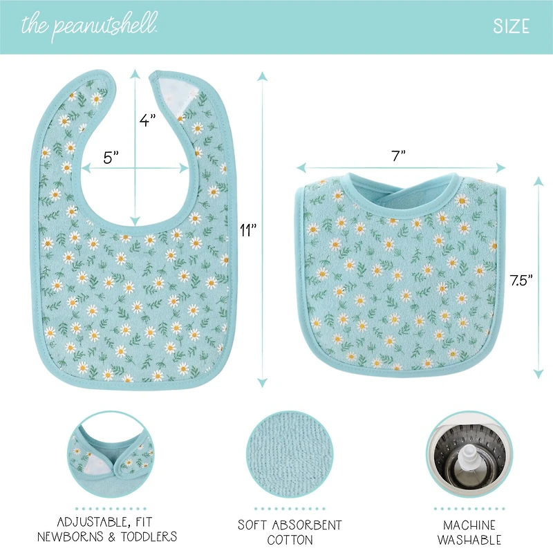 The Peanutshell Sweet Girls 10-pc. Bib