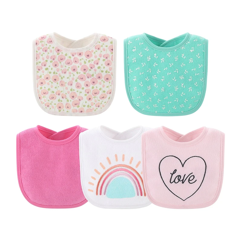 The Peanutshell Sweet Girls 10-pc. Bib