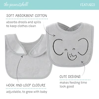 The Peanutshell Soft Neutral Unisex 10-pc. Bib