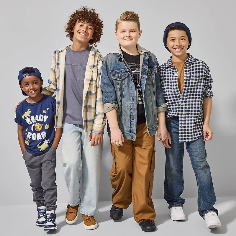 Thereabouts Little & Big Kid Boys Adjustable Waist Stretch Fabric Relaxed Fit Jean