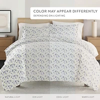 Casual Comfort Premium Ultra Soft 3-pc. Blossoms Print Duvet Cover Set
