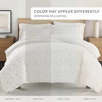 Casual Comfort Premium Ultra Soft 3-pc. Coarse Paisley Print Duvet Cover Set