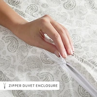 Casual Comfort Premium Ultra Soft 3-pc. Coarse Paisley Print Duvet Cover Set