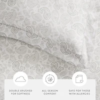 Casual Comfort Premium Ultra Soft 3-pc. Coarse Paisley Print Duvet Cover Set