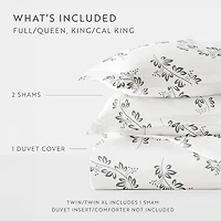 Casual Comfort Premium Ultra Soft 3-pc. Simple Vine Print Duvet Cover Set