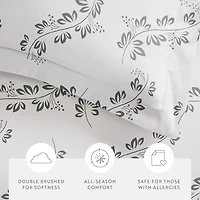 Casual Comfort Premium Ultra Soft 3-pc. Simple Vine Print Duvet Cover Set
