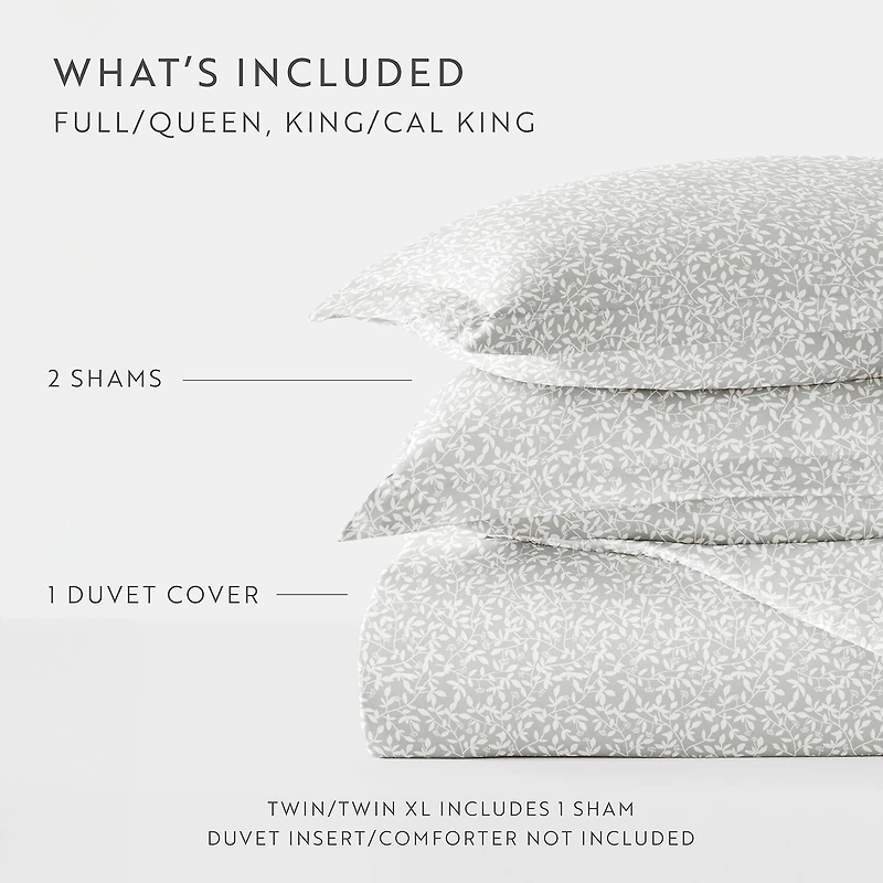 Casual Comfort Premium Ultra Soft 3-pc. Vine Trellis Print Duvet Cover Set