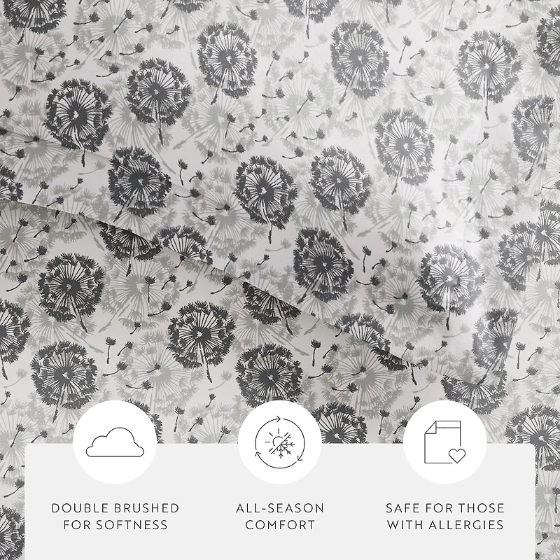 Casual Comfort Premium Ultra Soft 3-pc. Make a Wish Print Duvet Cover Set
