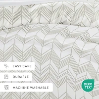 Casual Comfort Ultra Soft Alps Chevron Duvet Set