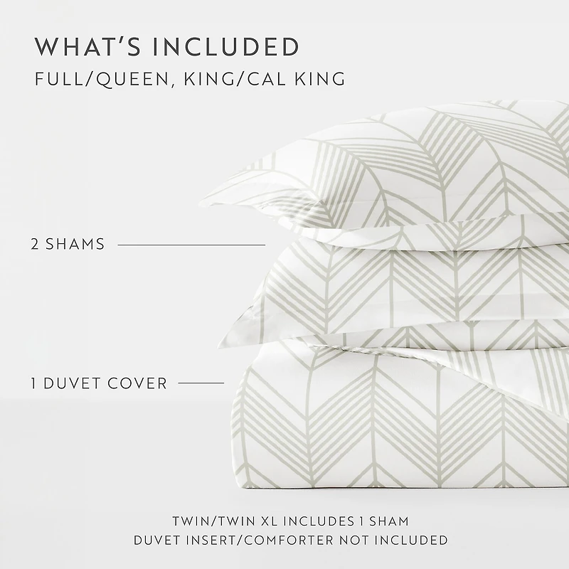 Casual Comfort Ultra Soft Alps Chevron Duvet Set