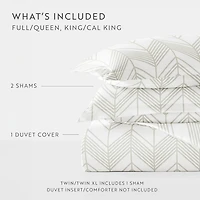 Casual Comfort Ultra Soft Alps Chevron Duvet Set