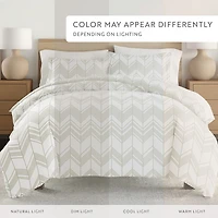 Casual Comfort Ultra Soft Alps Chevron Duvet Set