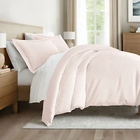Casual Comfort Premium Ultra Soft Classic Pink Pattern Duvet Cover Set