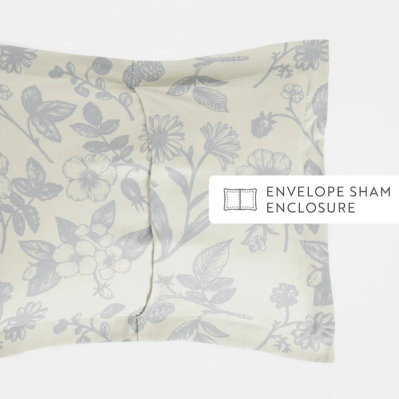 Casual Comfort Premium Ultra Soft Garden Pattern Duvet Cover Set