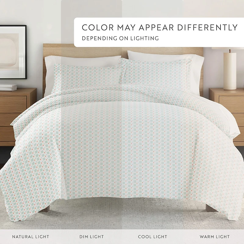 Casual Comfort Premium Ultra Soft Lights Duvet Cover Set