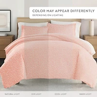 Casual Comfort Premium Ultra Soft Pink Buds Duvet Cover Set