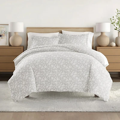 Casual Comfort Premium Ultra Soft Rose Gray Duvet Cover Set