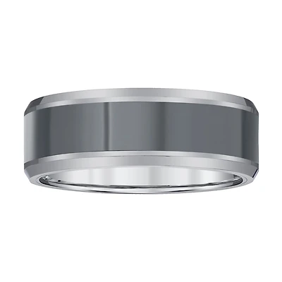 Mens 8MM Tungsten Wedding Band