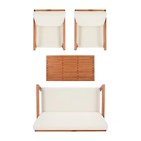 Safavieh Larence Patio Collection 4-pc. Conversation Set