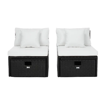 Pramla 4-pc. Patio Lounge Chair and Ottoman Set