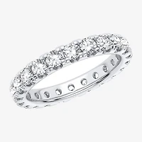 H-I / Si1-Si2) Womens 2.5MM 2 CT. T.W. Lab Grown White Diamond 10K Gold Eternity Wedding Band