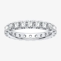 H-I / Si1-Si2) Womens 2.5MM 2 CT. T.W. Lab Grown White Diamond 10K Gold Eternity Wedding Band